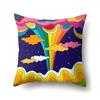 Sofa Pillowcase Home Cushion Cover  Colorful Rainbow