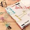 5Pcs Binder Clips Paper Clip Office School Supplies Binding Supplies Files Bag Documents Bag Clips Metal Clips