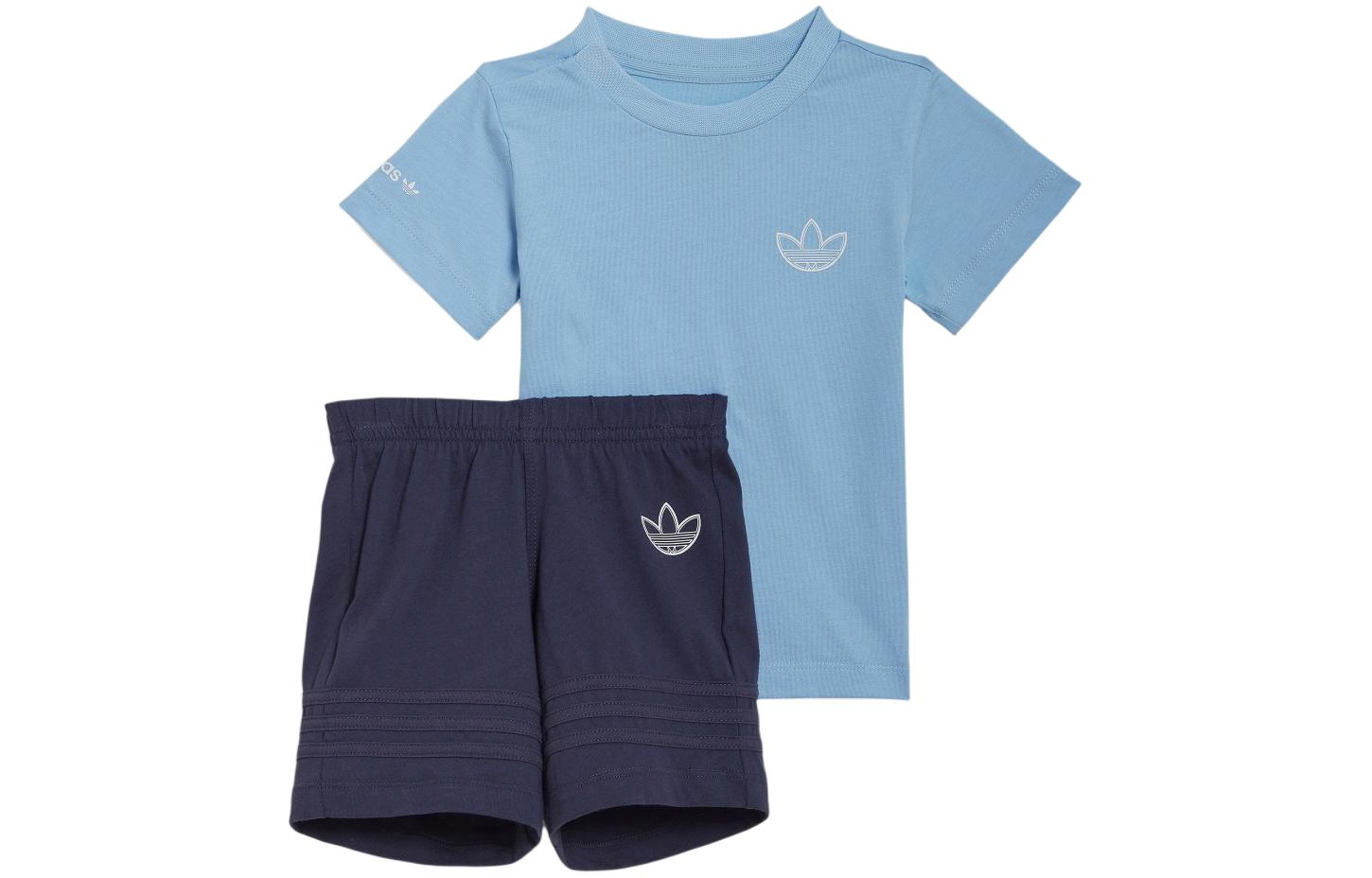 Adidas Originals Kids Matching Sets Pink Blue/Dark Gray Navy Blue Infant And Toddler HE2071 62