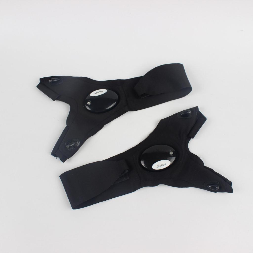 LED Light Fishing Gloves - Breathable Outdoor Night Glowing Finger Flashlights