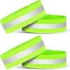 High Visibility Armbands, Elasticated Ankle Bands Hi Vis Reflective Running Armbands Wristbands Reflector Strips Safety Bands