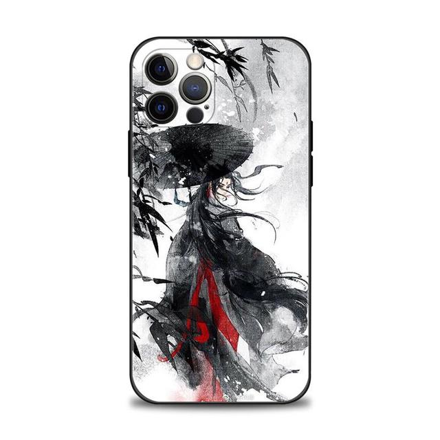 Phone Case For Apple Iphone 14 13 12 11 Pro Max 13 12 Mini Xs Max Xr X 7 8 6 6s Plus Shell Japan Samurai Landscape Ink Painting