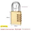 Waterproof Solid Copper Mini Combination Padlock for Suitcases, Dormitory Lockers, and Gym Lockers