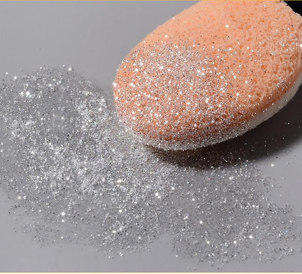 [LUYING] Aurora Nail Powder, DIY Nail Powder, White Solid Nail Mirror Powder with Fine Grains, for Nail Salons, Home Use, and Nail Art Shops,