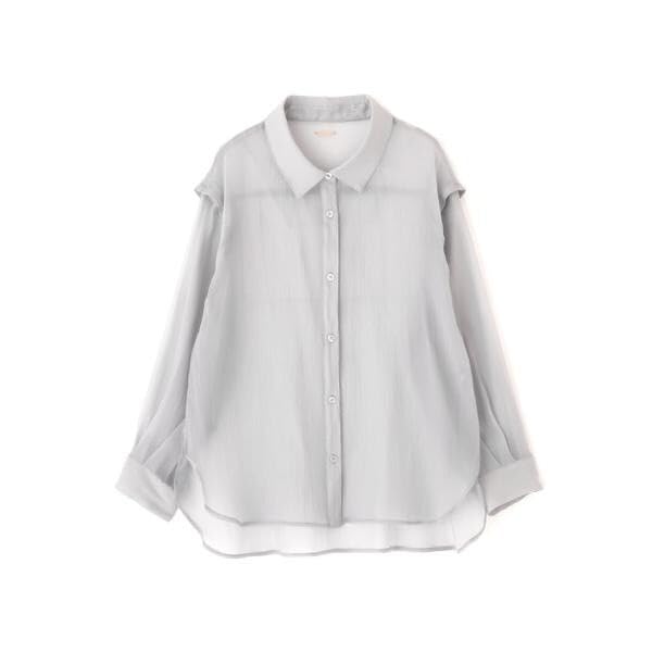 [Jill by Jill Stuart] 2-way Sheer Shirt Top