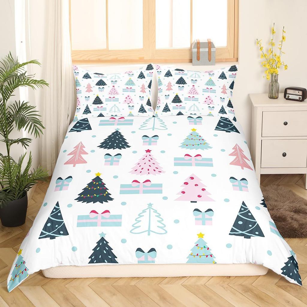 Santa Claus Down Comforter Set Bedding Set 3-piece Coverlet Set