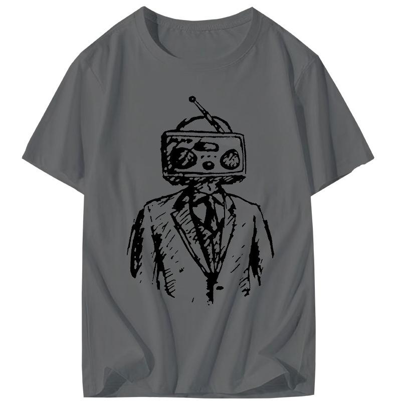 Vintage T Shirt Men Fashion Rock Band Women T-shirt Cotton  Short Sleeve Camisetas Men's Clothing Autumn and Winter Innerwear