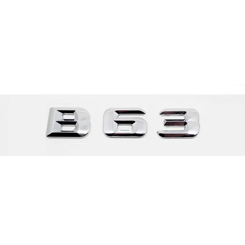 3D Car Tail Box Number Stickers for Mercedes Benz B Class B35 B45 B63 B180 B200 B220 B250 B260 B300 Rear Trunk Emblems Bagde