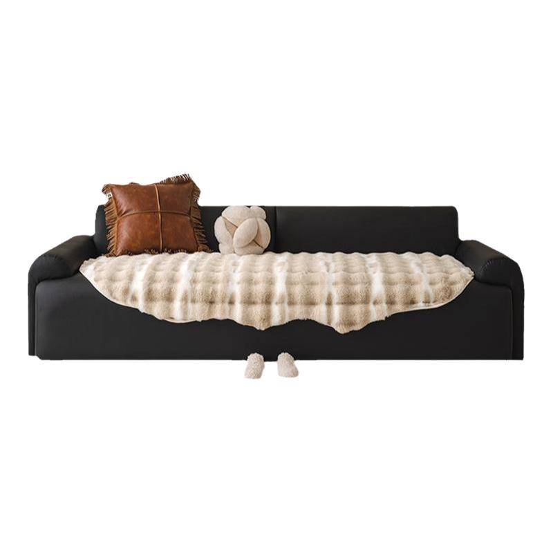 Special-Shaped Irregular Sofa Cushion Autumn And Winter Thickened Plush Straight-Breasted Leather Sofa Seat Cushion  New High-End Cover Cloth