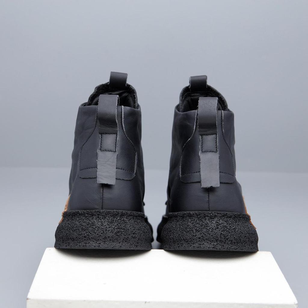 Men’s Retro High-Top Canvas & Leather Boots – Warm, Velvet-Lined, Lace-Up Casual Winter Shoes