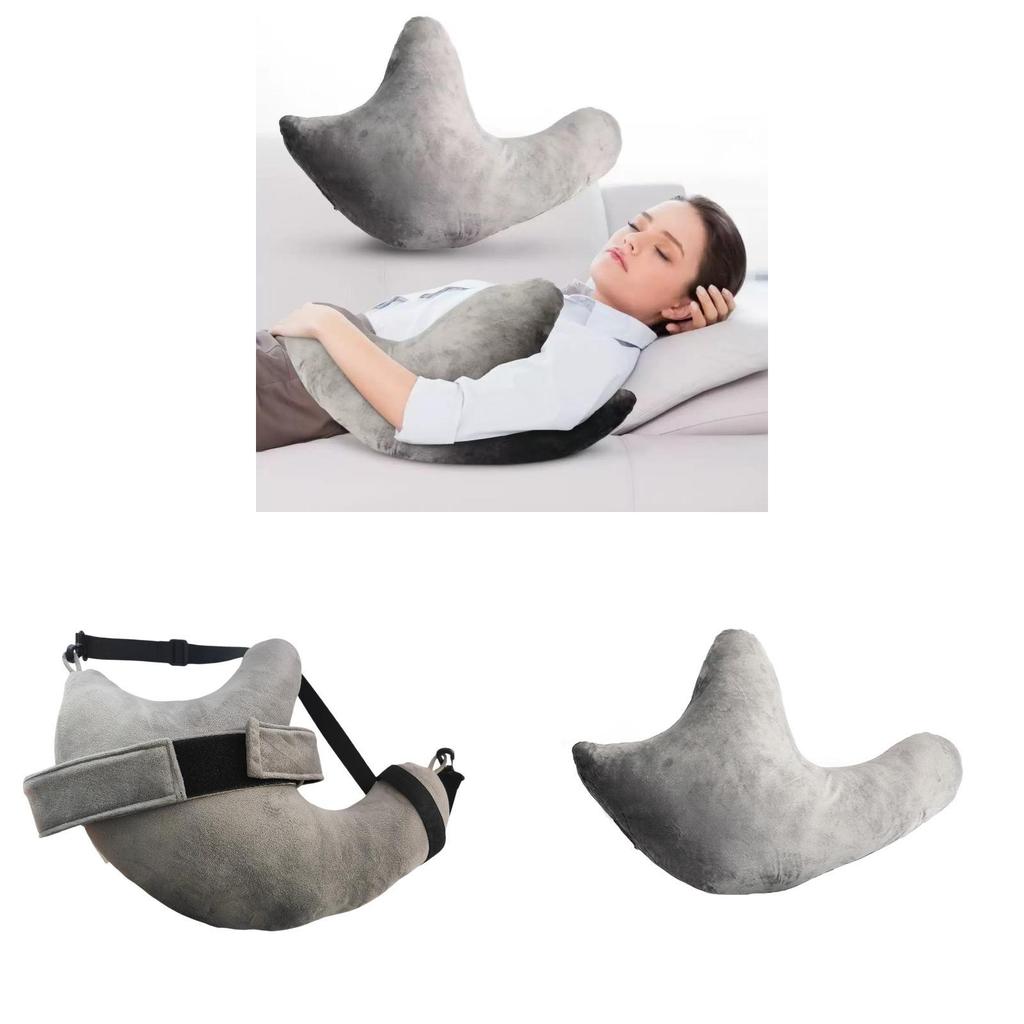 Modern Shoulder Support Pillow With Soft Short Plush Cover For Postoperative Comfort And Side Sleeping