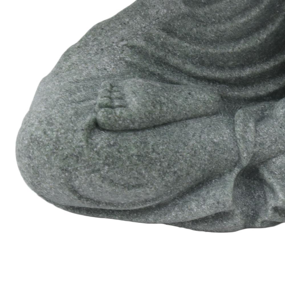 Grey Oriental Stone Carving Ornament Courtyard Sandstone Figurine  Indoor Study Shelf Decoration
