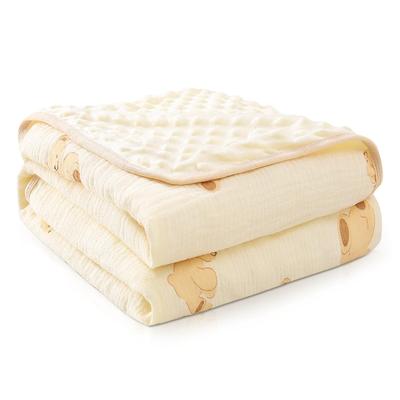 Mullwindel Baby Doppel Baby Bär Babyparty Dünne Maschinenwaschbare Decke, Decke, Mullwindel, Decke, Decke, 110CM100CM, Überwurf, Jungen, Mädchen, Geschenk, Leicht,