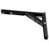 4/8/10/12 Inch Wall Mounted Triangle Folding Angle Bracket Work Bench Table Shelf Bracket Furniture Heavy Support Hardware
