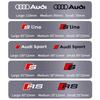 Car Brake Caliper Sticker Heat Resistant Decals Audi sport Sticker For Quattro For Audi S3 S4 S5 S6 S7 S8 RS3 RS4 RS5 RS6 RS7 RS