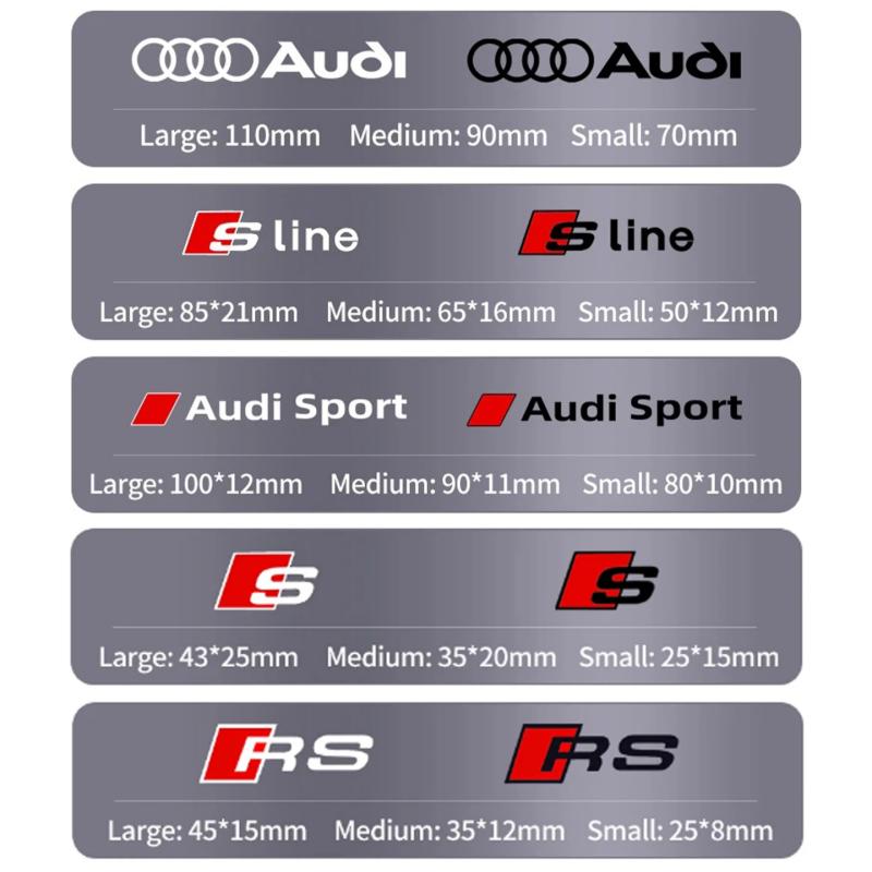Car Brake Caliper Sticker Heat Resistant Decals Audi sport Sticker For Quattro For Audi S3 S4 S5 S6 S7 S8 RS3 RS4 RS5 RS6 RS7 RS