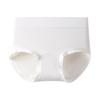 Women High Waist Pure Cotton Antibacterial Crotch Plus Size Solid Triangle Panties