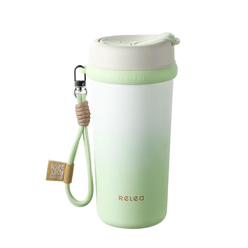 Wushengwu 316L Stainless Steel Insulated Tea/Coffee Straw Mug