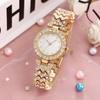 Trend fashion watch two-piece set pcs women's watch full diamond shell surface diamond bracelet women's watch
