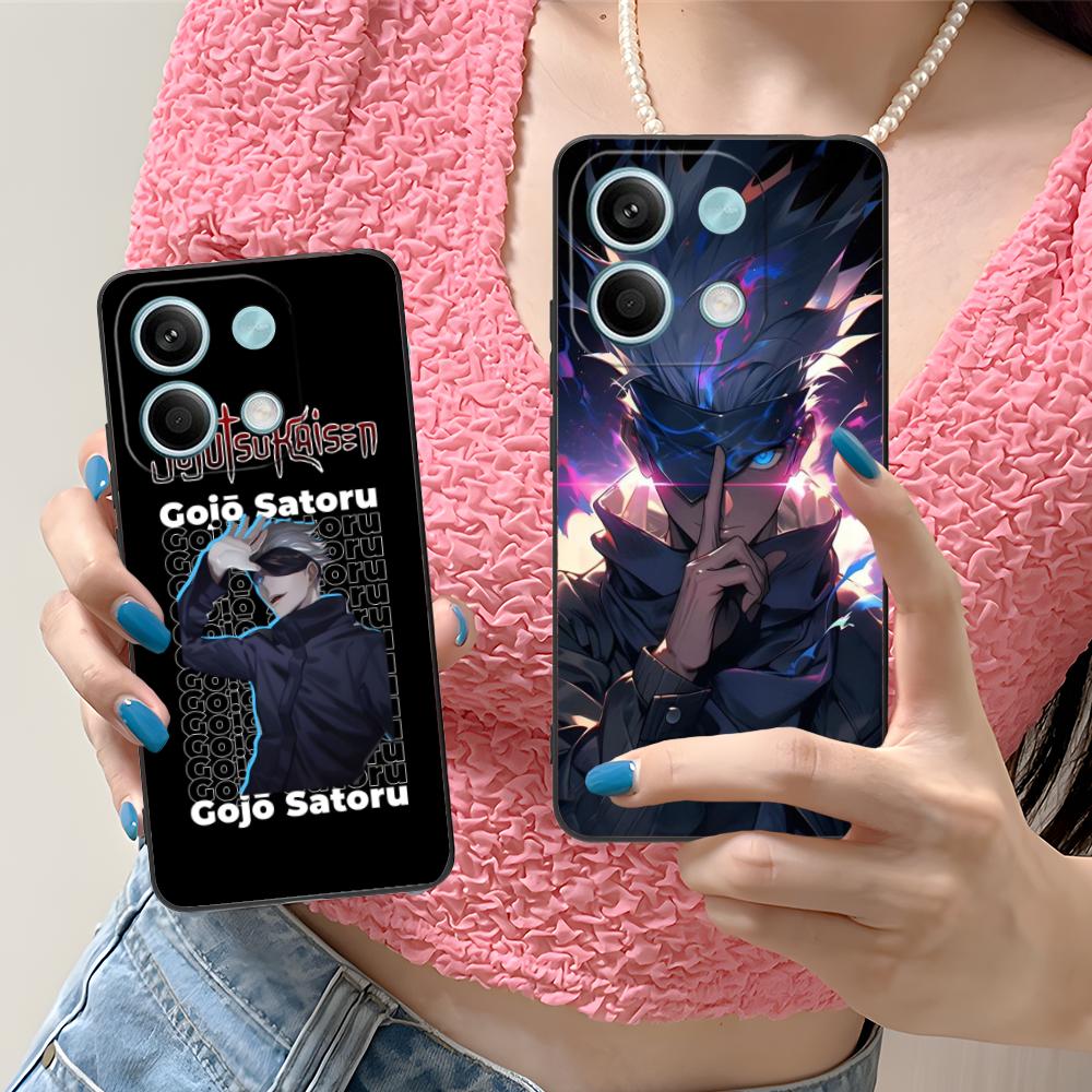 Jujutsu Kaisen Satoru Gojo Phone Case for Xiaomi Redmi 15 14 13 12 A5 3 2 1 C Plus 4G 5G Colorful Printing Cover Cover Pretty