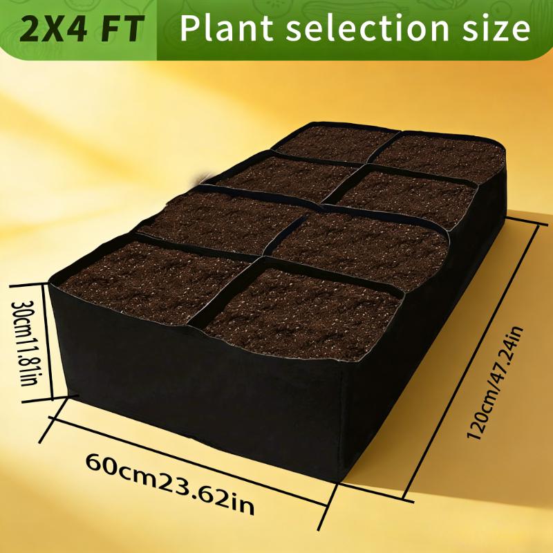 

Thickened Breathable Woven Species Planting Bag/Non Assembly Planting Bed, Specially Designed for Vegetables, Flowers, And Herbs 8 grids