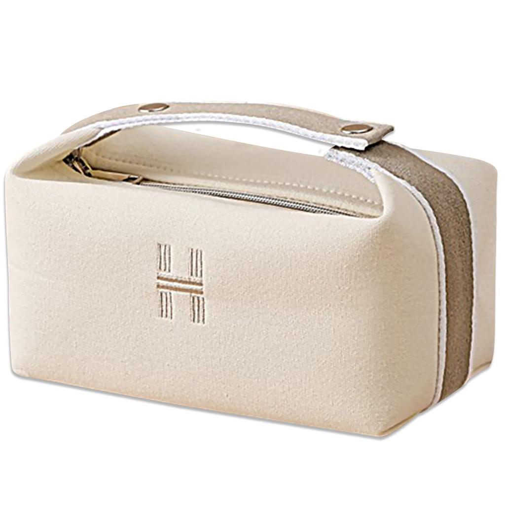 Lizbin Makeup Travel Toiletry Small Cosmetic Portable Travel Makeup Bag with Fashion Canvas Makeup Organizer Unisex Bag, Bag, Bag, Handle, Bag,