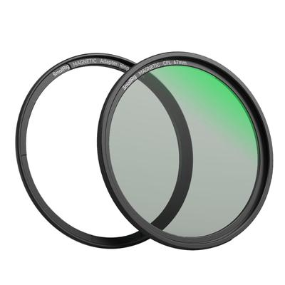 Filtro Polarizador Circular Magnético SmallRig 67mm com Anel de Rosca 4582, Vidro, Multi-Nano de 28 Camadas, HD Óptico, À Prova d'Água