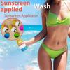 Bear Animal Shape Sunscreen Roller Applicator Refillable Stitching Isolation Lotion Cream Bottles Sunscreen Lotion Applicator