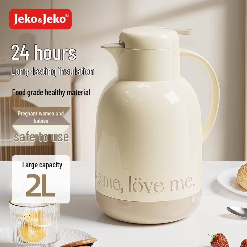 JEKO&JEKO 2L Glass Lined Insulated Kettle