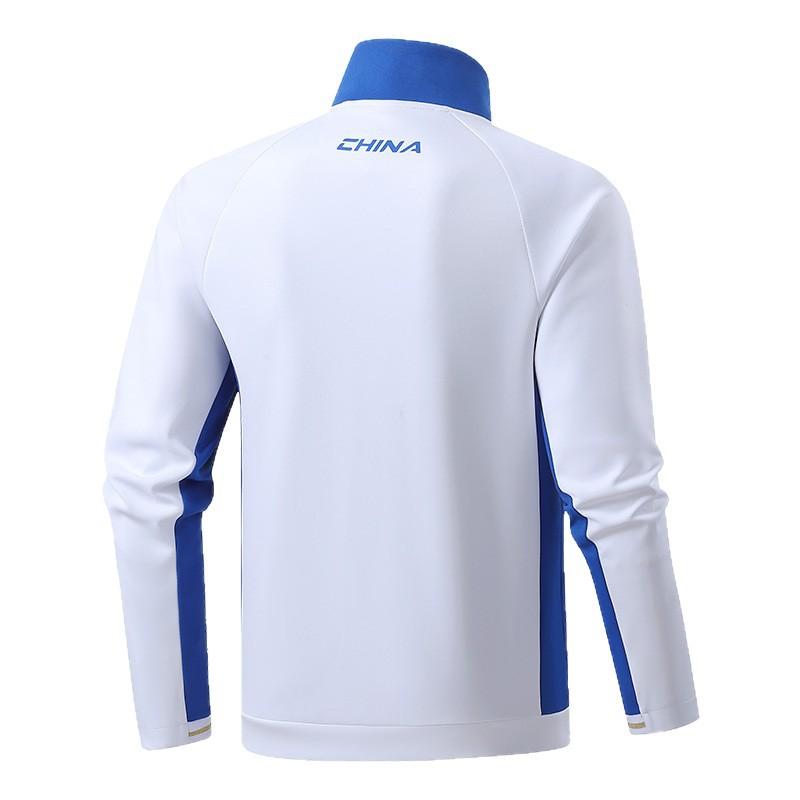 Spring and Autumn Chinese Team Sportswear National Uniform Long Sleeve Cardigan Jacket Men's and Women's Wushu Sports Coach Training Uniform Printed