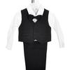 Dressy Daisy Boys' 5-Piece Formal Tuxedo Set, Tailless, for Weddings and Christenings, Baby Boys, 12 Months, Black