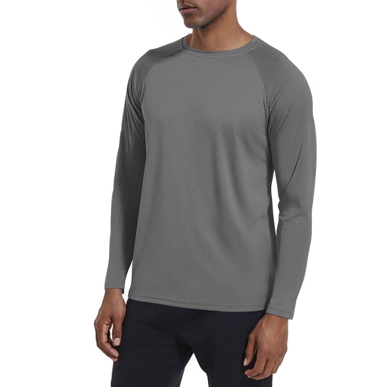 

Мужской летний однотонный топ с круглым вырезом для загара, пляжа, походов, альпинизма XXL