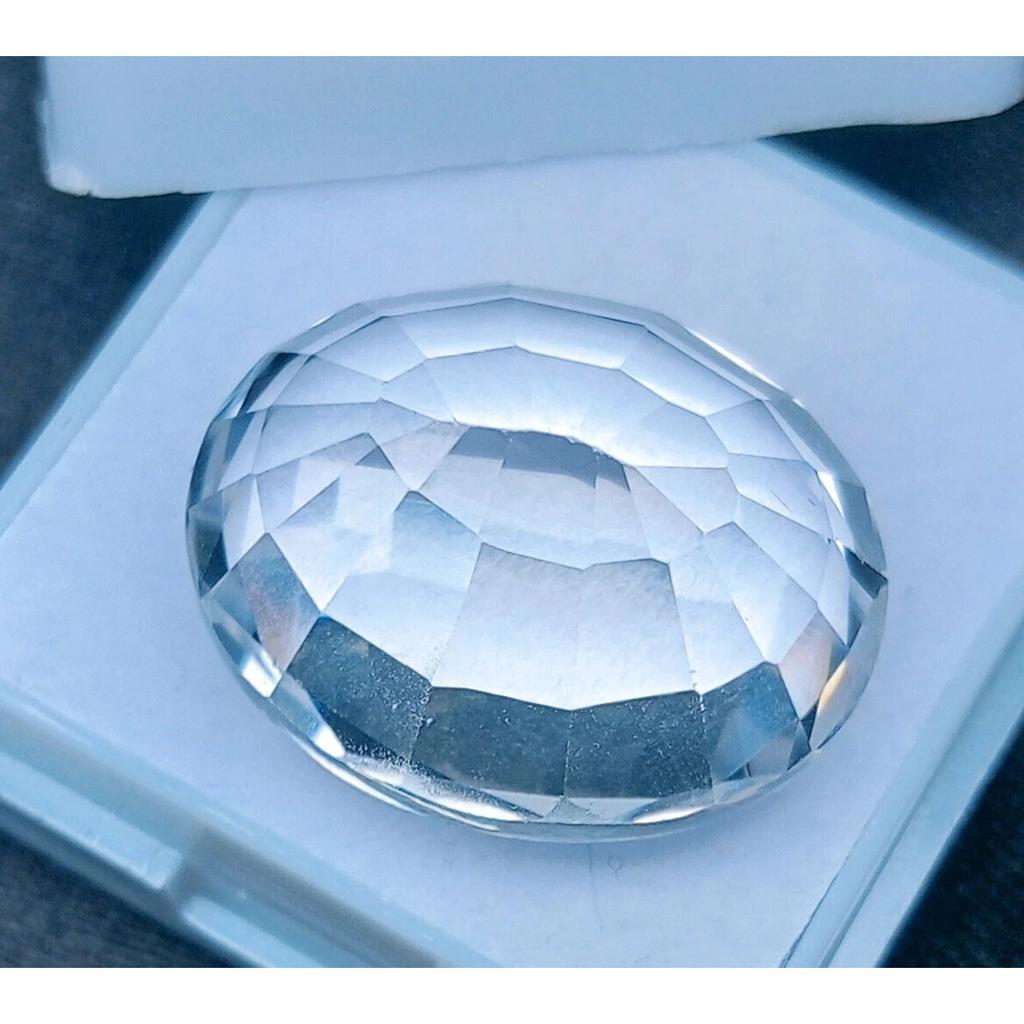 White Sapphire Natural 28-30 Ct Oval Cut Excellent Certified Loose Gemstone