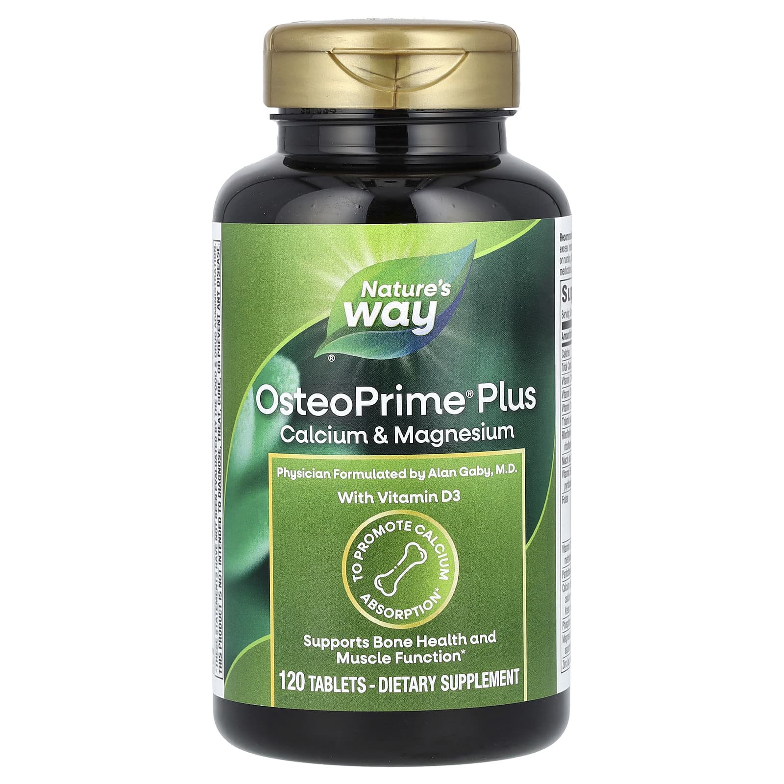 

Nature S Way, Osteoprime Plus Calcium & Magnesium, 120 Tablets