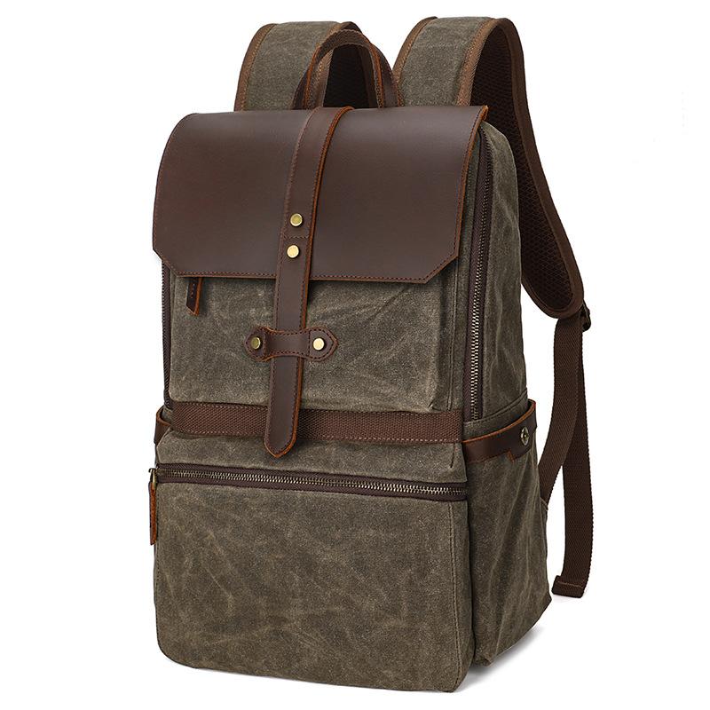

Men s Backpack Premium Retro Commuter Computer Bag Large Capacity School Bag Travel Backpack