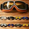 Vintage Harley Style Motorradbrille Winddicht Staubdicht Radsportbrille Offroad-Fahren Outdoor-Sport