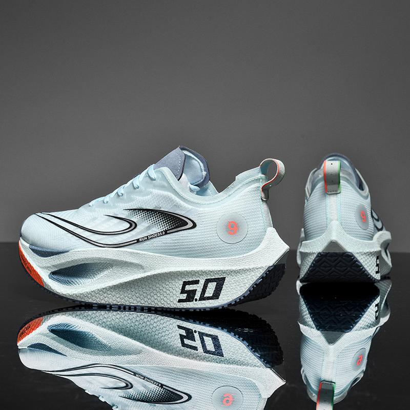 

Мужские кроссовки с карбоновой пластиной для бега, марафонские, специализированные спортивные, дышащие, легкие, женские, удобные, нескользящие, для отдыха 39 синий