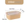 Chang Baosen 650ml Einweg-Mittagessensbox aus Kraftpapier
