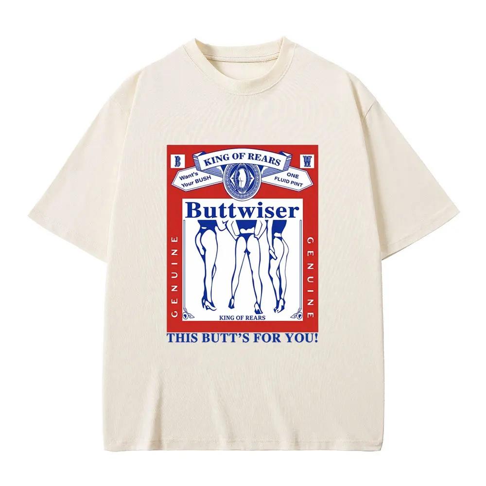 

Singer Lana Del Rey Tshirt Buttwiser King of Rears This Butts for You Tshirts Unisex Women Fashion Trend Tee Streetwear S