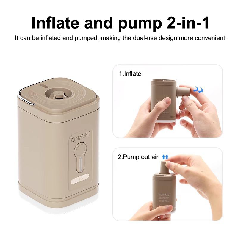 Portable Cordless Rechargeable Air Pump Fast Inflation & Deflation for Pool Floats Camping Mattress Beach Trip