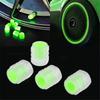 8Pcs Night Glowing Glowing Tire Valve Caps Self-luminous Tyre Valve Stem Cover  Car Wheel