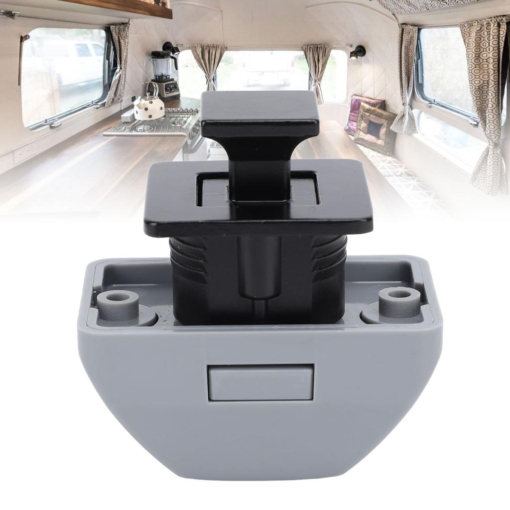 RV Push Cabinet Lock Metal Push Button Keyless Cupboard Drawer Compartment Lock Catch for Yacht Boat Campervan