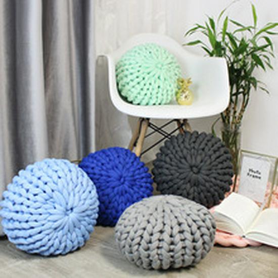 Four-Strand Danish Braided Cushion: Knotted Cable Knit for Children's Room Anti-Collision Bed Rail