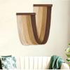 Hand-Woven Curtain Tapestry Wooden Cotton Rope Tapestry Boho Decor Wall Hanging Tapestry  Apartment
