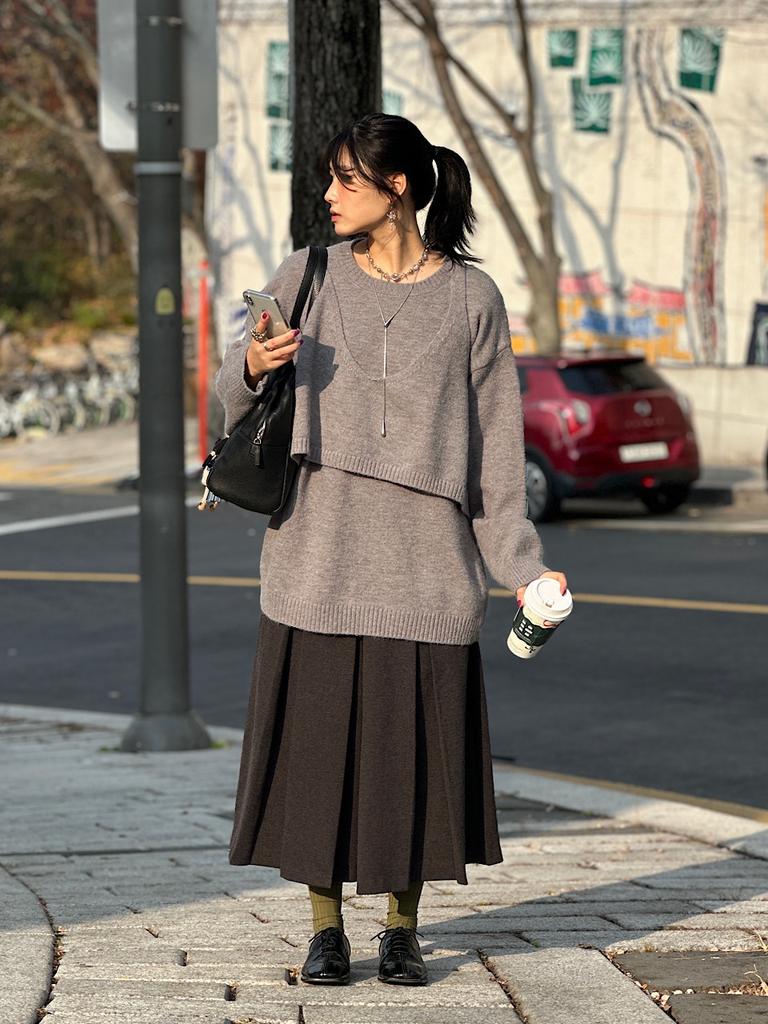 APOEM Overfit Layered Knit (3C)