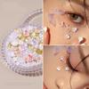 1 Box Flower 3D Rhinestones Sticker Butterfly Eyes Face Facial  Sticker  Wedding