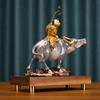 Color Copper Shepherd Boy Riding Cattle Decoration Home Hallway Office Opening And Housewarming Gift Decorations