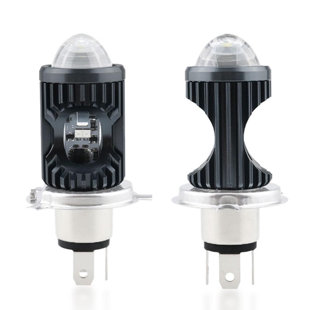 Motorcycle LED Headlight 3030 Chips Strobe Flash Beam Scooter Motorbike H4 BA20D PX15D Headlamp Headlight Bulbs