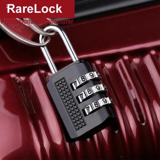 

Combination Padlock 4 Color Travel Bag Backpack Gym Cabinet School Locker Jewelry Box Password Lock Black 1pcs