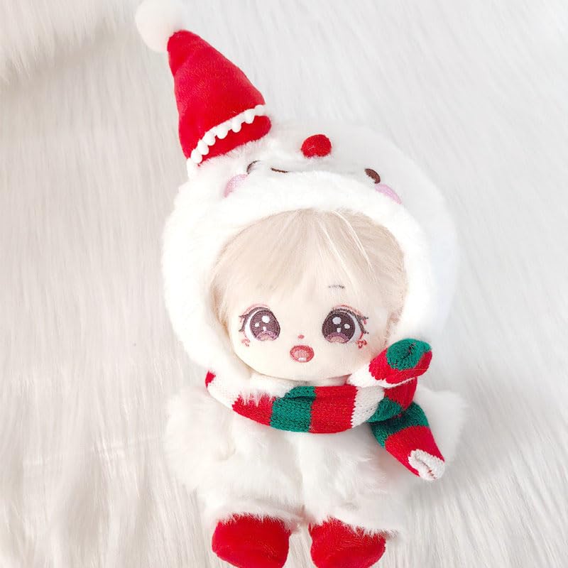[Oshikatsu Goods Plush Clothes] Cosplay Dress-Up Plush Toy Mini Doll 20cm Universal Snowman Set of 3 for Christmas